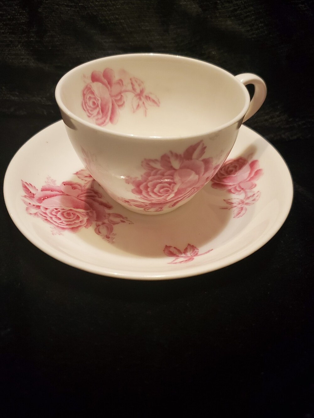 1930s Royal Chelsea Fine Bone Vintage Tea Cup & Saucer Cobalt And Gold